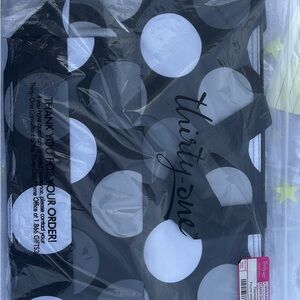 Thirty-One Monochrome Dot Tote